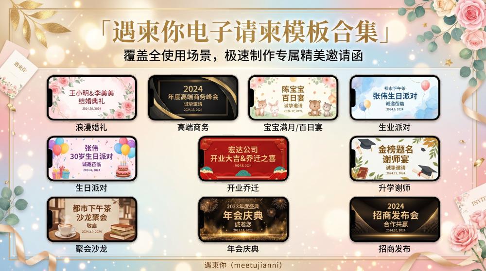 告别繁琐排版！升学电子喜柬5分钟搞定，小白也能零难度制作
